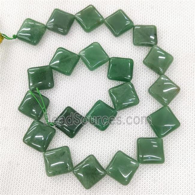 Natural Green Aventurine Beads Square Corner-Drilled