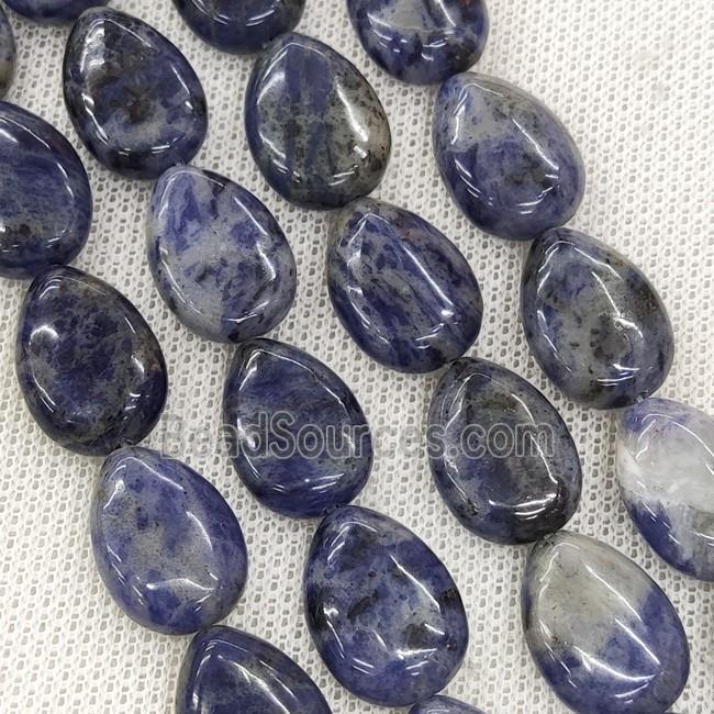 Natural Blue Sodalite Teardrop Beads