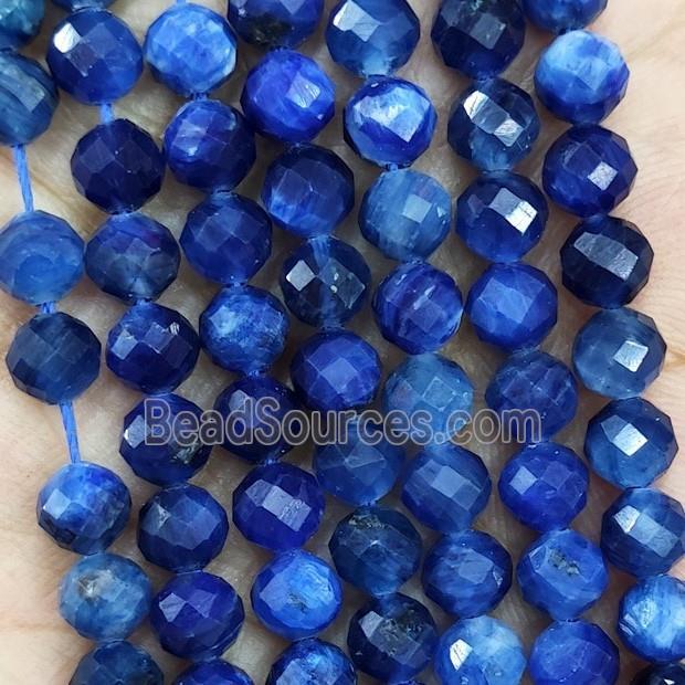 Natural Blue Kyanite Beads AA-Grade Faceted Round