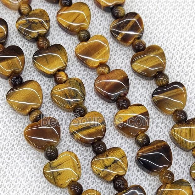 Natural Tiger Eye Stone Beads Apple