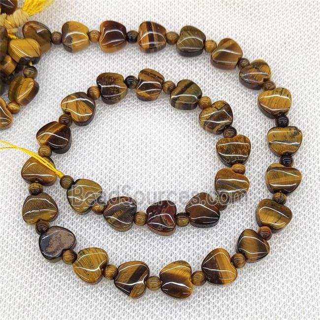 Natural Tiger Eye Stone Beads Apple