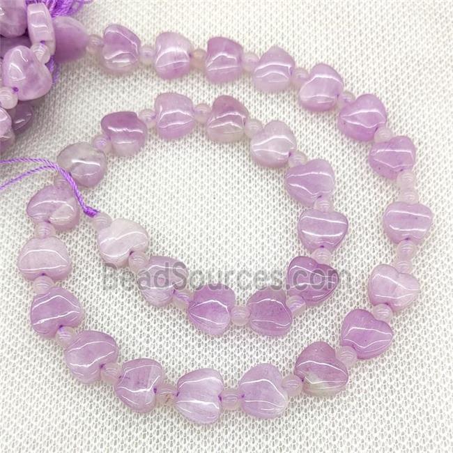 Natural Kunzite Apple Beads