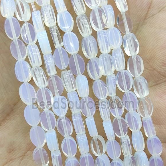 White Opalite Oval Beads