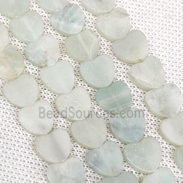 Amazonite Heart Beads B-Grade