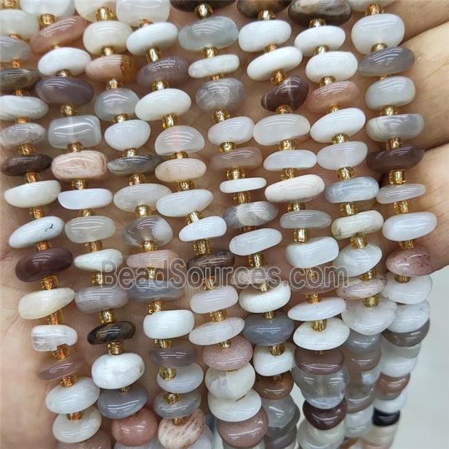 Natural Moonstone Spacer Beads Mixed Color Freeform