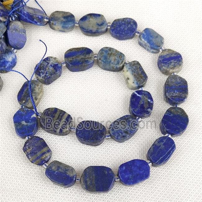 Natural Blue Lapis Lazuli Rectangle Beads