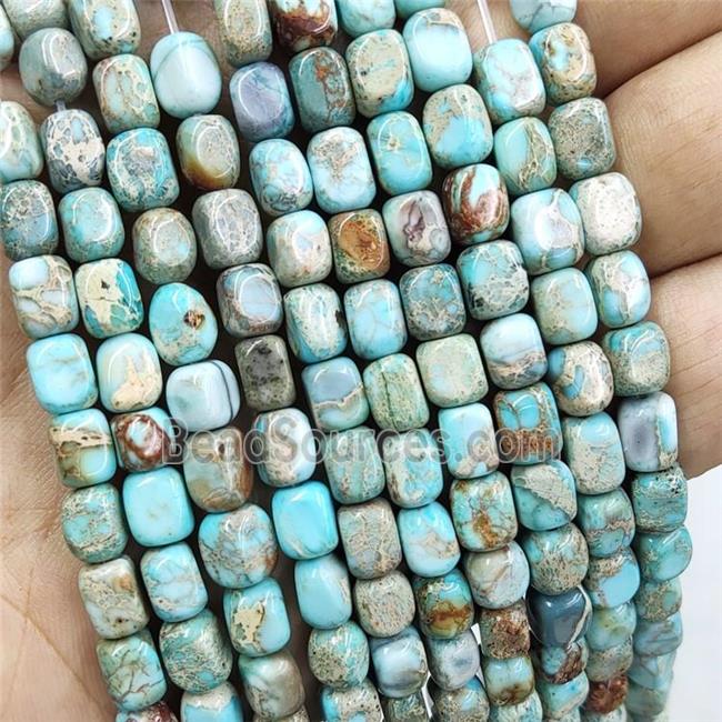 Blue Imperial Jasper Beads Freeform