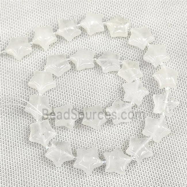 Natural Clear Quartz Star Beads Crystal