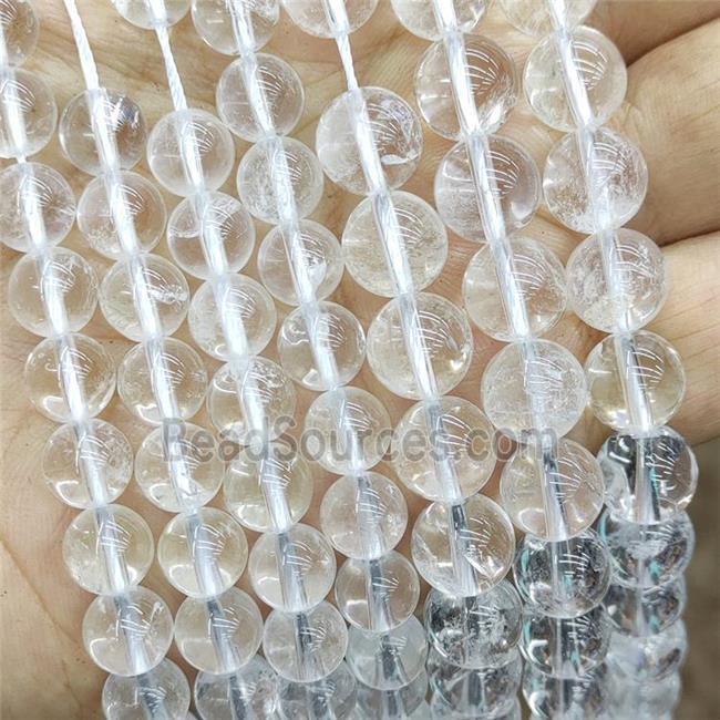 Natural Clear Crystal Quartz Beads Smooth Round