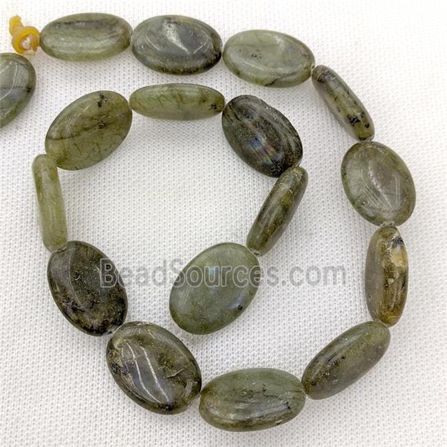 Natural Labradorite Oval Beads