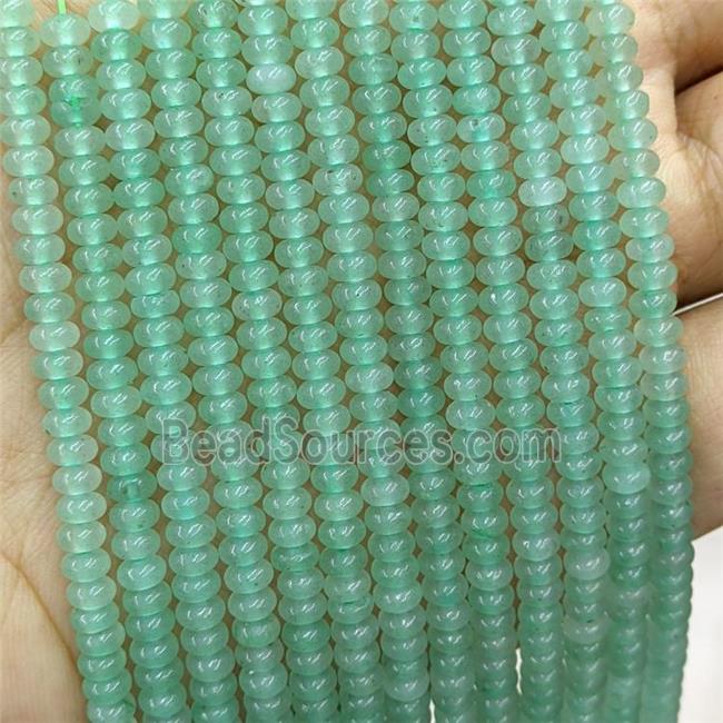 Natural Green Aventurine Beads Smooth Rondelle