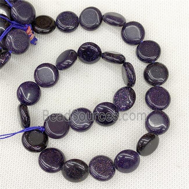 Blue Sandstone Coin Beads