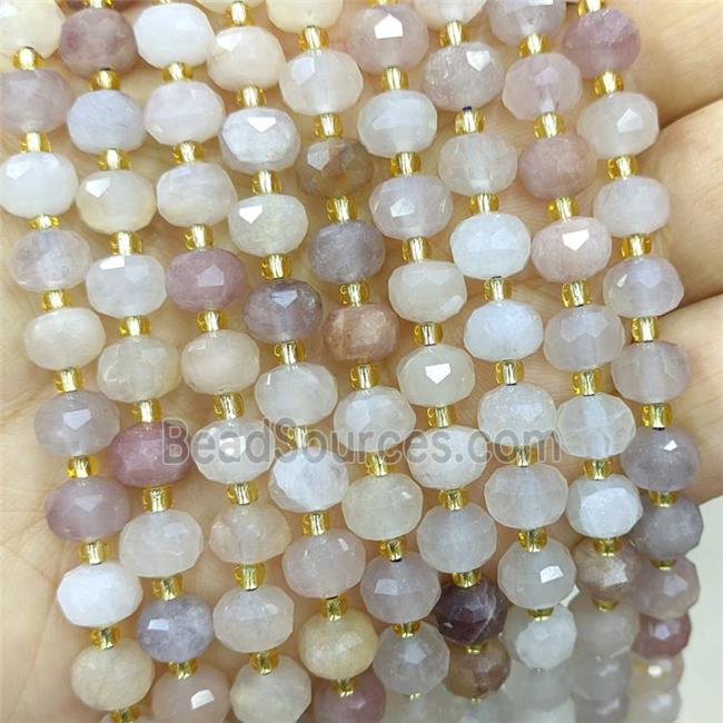 Violet Quartz Beads Faceted Rondelle