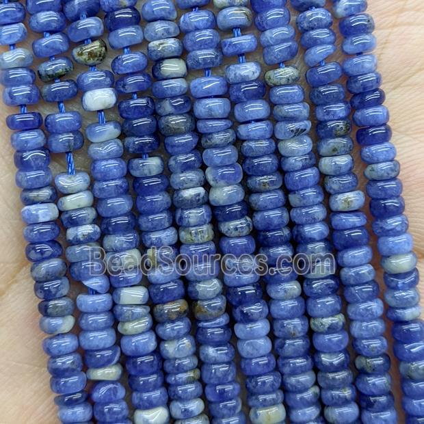 Natural Blue Sodalite Beads Smooth Rondelle