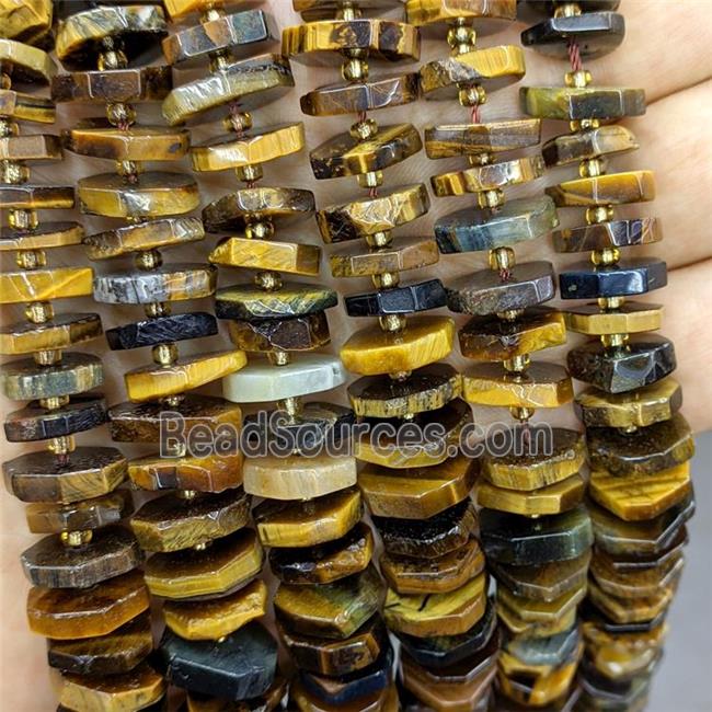 Natural Tiger Eye Stone Heishi Spacer Beads