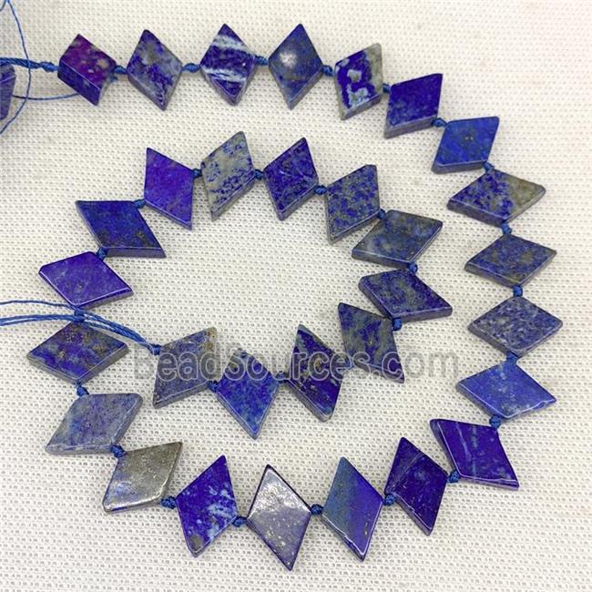 Natural Blue Lapis Lazuli Rhombus Beads