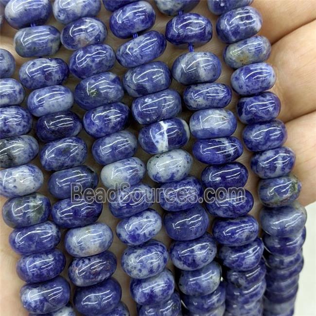 Natural Blue Sodalite Beads Smooth Rondelle