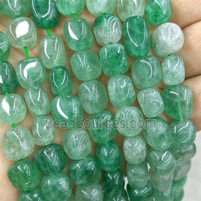 Natural Green Strawberry Quartz Chips Beads Freeform