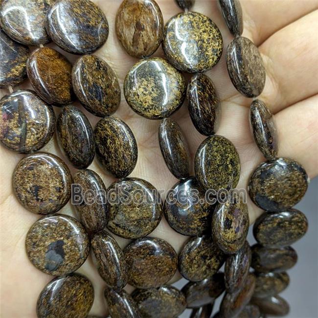 Natural Bronzite Coin Beads Circle