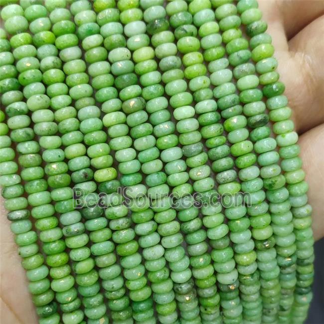 Natural Marble Beads Pave Gold Foil Smooth Rondelle Olive Dye 