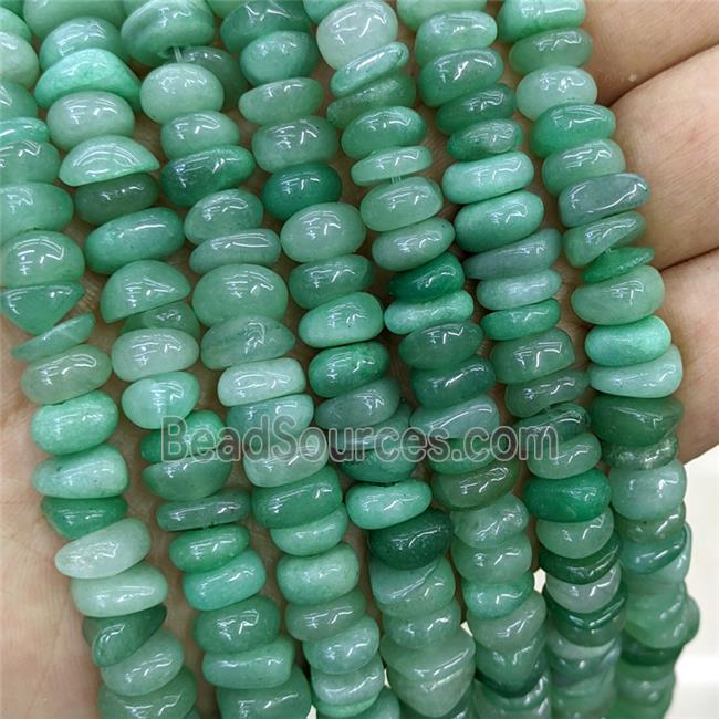 Natural Green Aventurine Chips Beads Freeform