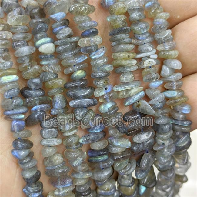 Natural Labradorite Beads Chips Freeform