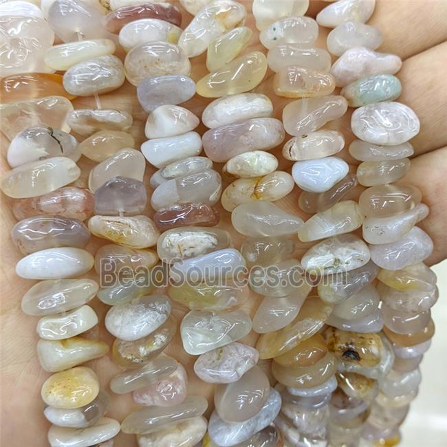 Natural Sakura Cherry Agate Beads Chips Freeform