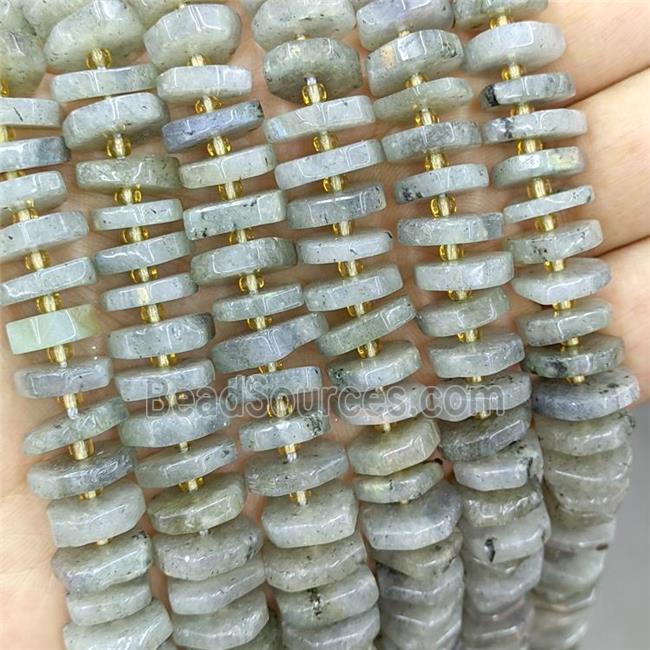 Natural Labradorite Heishi Spacer Beads