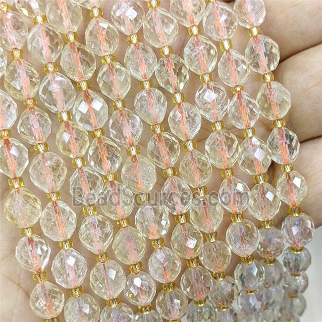 Natural Citrine Rice Beads Faceted