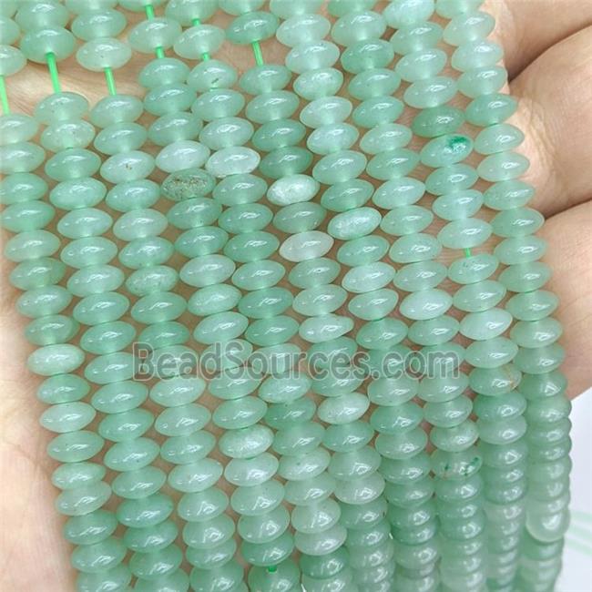 Natural Green Aventurine Beads Smooth Rondelle