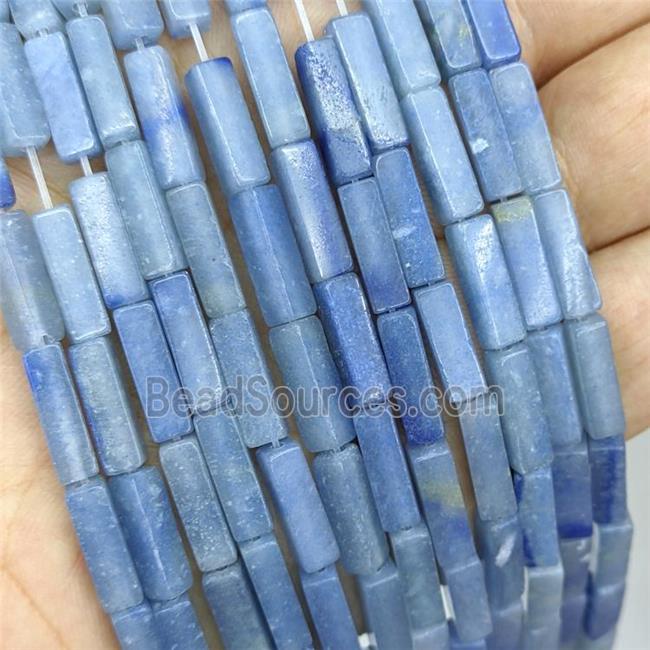 Natural Blue Aventurine Cuboid Beads