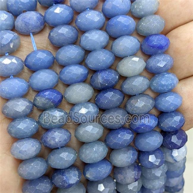 Natural Blue Aventurine Beads Faceted Rondelle