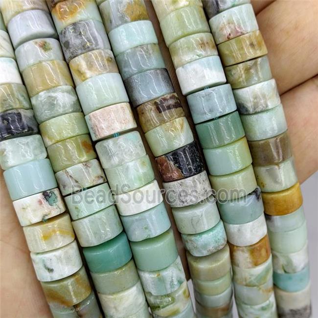 Natural Chinese Amazonite Heishi Beads Multicolor