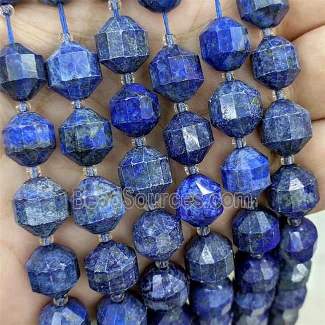 Natural Blue Lapis Lazuli Bullet Beads