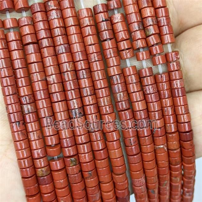 Natural Red Jasper Heishi Beads