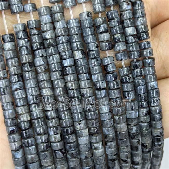 Natural Black Labradorite Heishi Beads