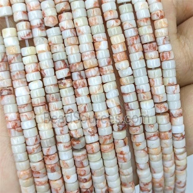 Red Silk Jasper Heishi Beads