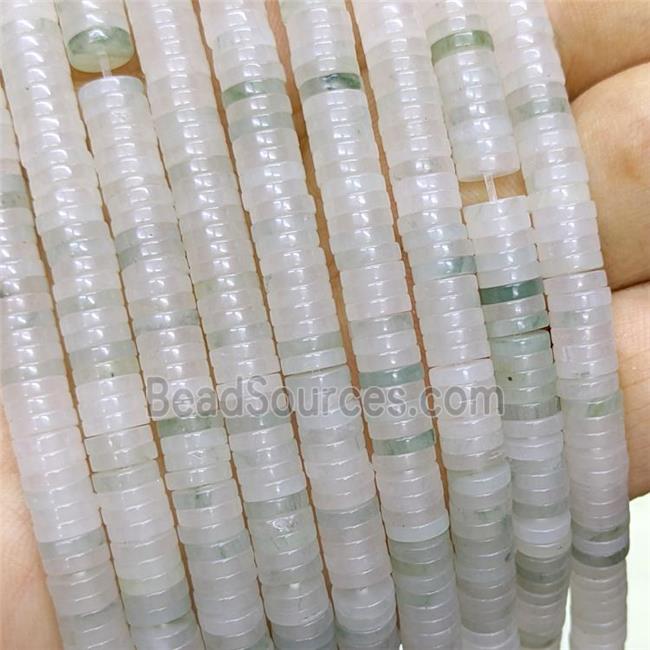 Natural Nephrite Jade Heishi Beads