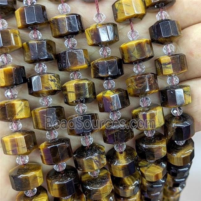 Natural Tiger Eye Stone Heishi Beads