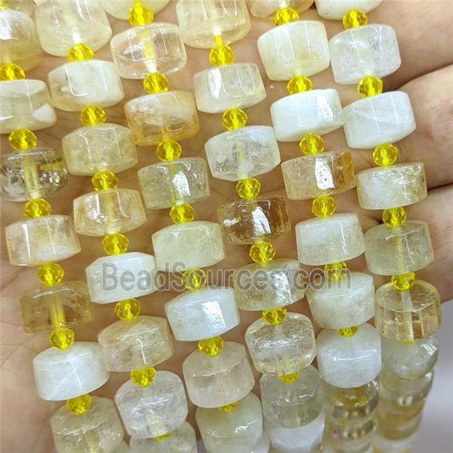 Natural Yellow Citrine Heishi Beads