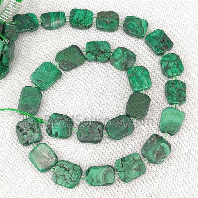 Natural Green Malachite Beads Rectangle