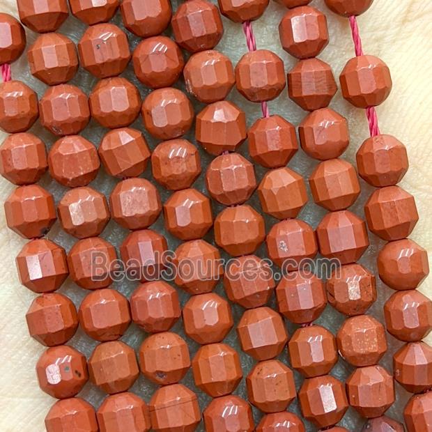 Natural Red Jasper Prism Beads