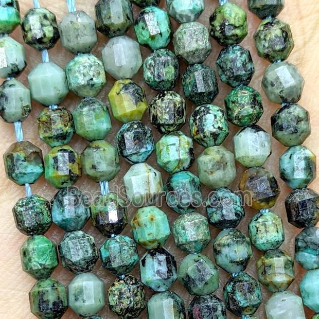 Natural African Turquoise Beads Green Prism