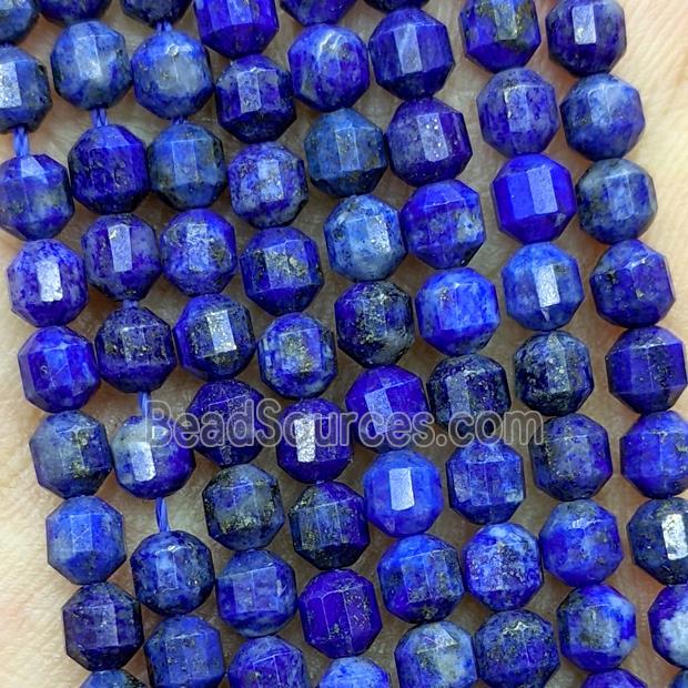 Natural Lapis Lazuli Prism Beads Blue