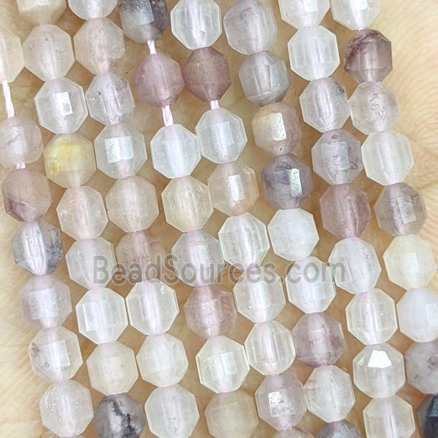 Natural Purple Aventurine Prism Beads