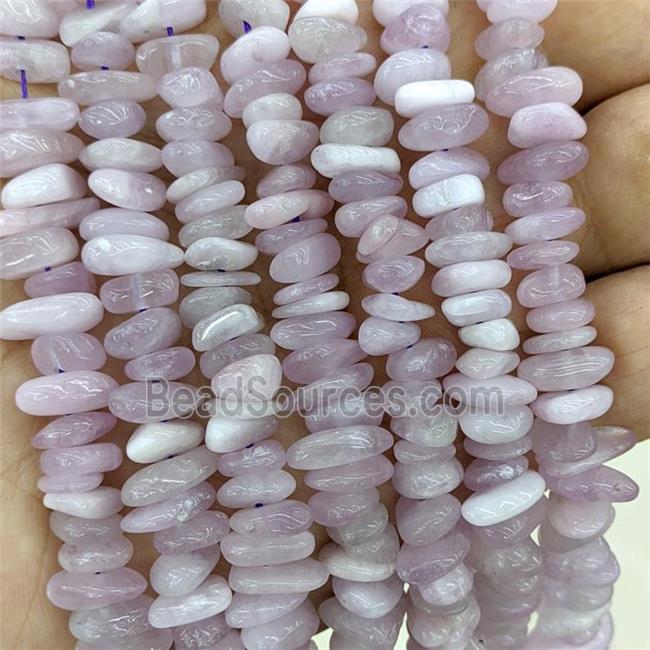 Natural Kunzite Beads Chips Freeform