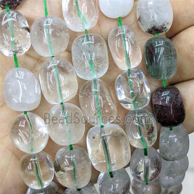 Natural Chlorite Quartz Nugget Beads Freeform