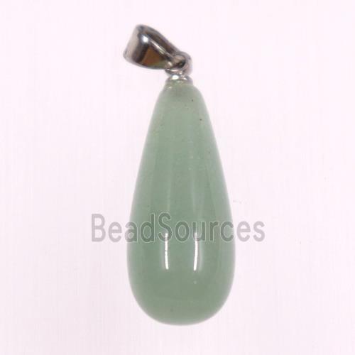 Green Aventurine pendants, teardrop