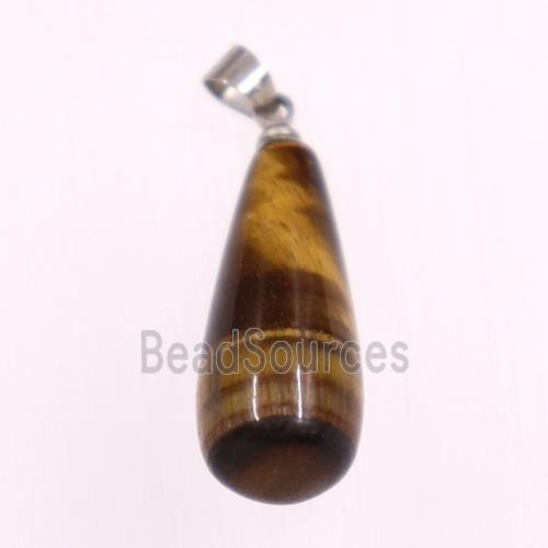 tiger eye stone pendants, teardrop