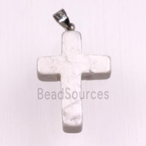 white turquoise pendants, cross